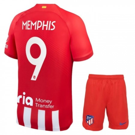 Tenue Enfant Atlético Madrid Memphis 9 Domicile 2023-24 (+ Short)